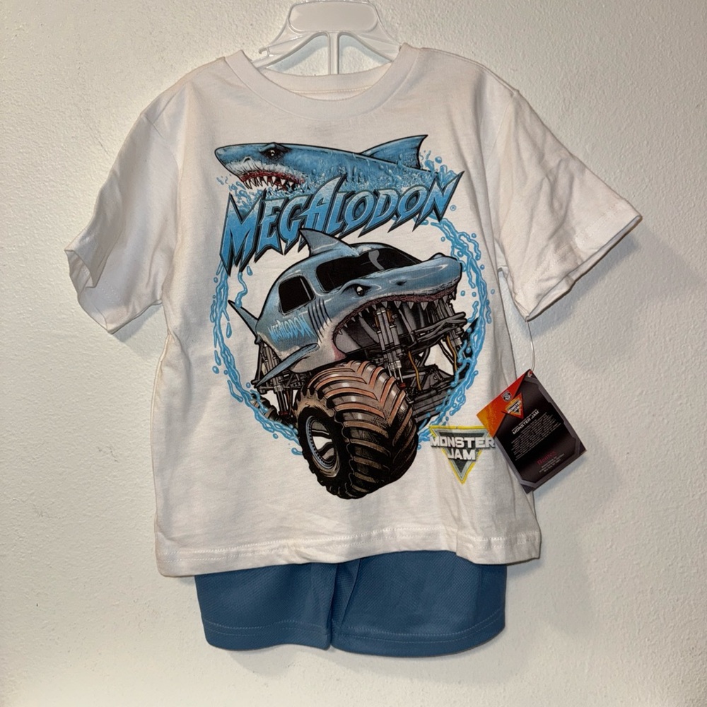 Monster Jam Megalodon T-Shirt and Shorts Set